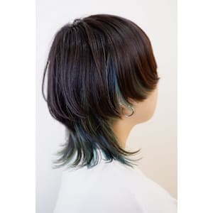 マッシュウルフ×インナーカラー