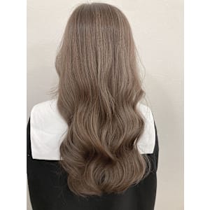 波巻き×ペールベージュ