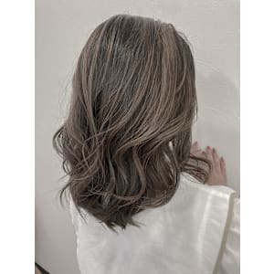 バレイヤージュ/グレージュ/ミルクティーベージュ /ナチュラ