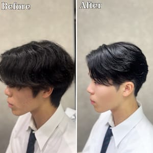 横浜”曲がる縮毛矯正ニュアンスメンズ縮毛矯正