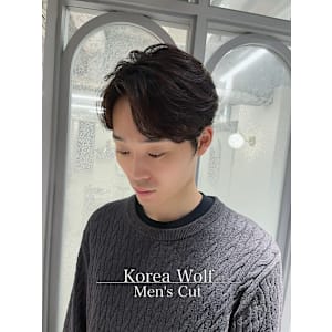 【星野指名】カラー指名No.1/メンズ韓国風ウルフカット
