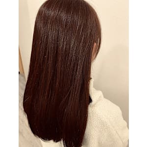 ベリーピンクでオフィスヘア