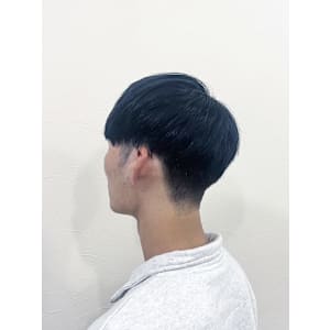 ｜マッシュヘア × ネイビー｜