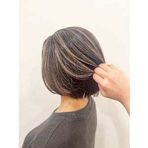 ｜白髪ぼかしベージュハイライト｜