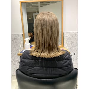 切りっぱなしスタイル