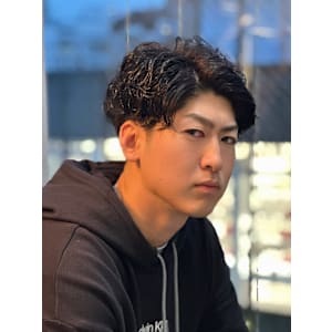 【吉田智哉】韓国マッシュ、ニュアンスパーマ、ダークアッシュ