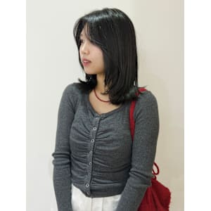 レイヤーカット/ミディアムレイヤー/ハッシュカット