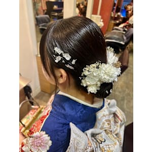 2025　成人の日シニオンアップ　金箔付