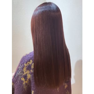 髪質改善トリートメント　ブラウンカラー　うるつやヘア