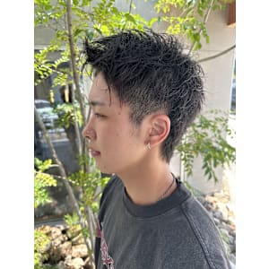 メンズカット☆スパイキーショート☆刈り上げない襟足