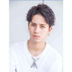 【小久保style】メンズカットツーブロックツイストウルフ