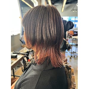 インナーカラー／ボルドー