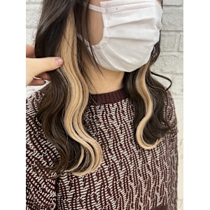 大人かわいいイヤリングカラー艶髪カラー池袋