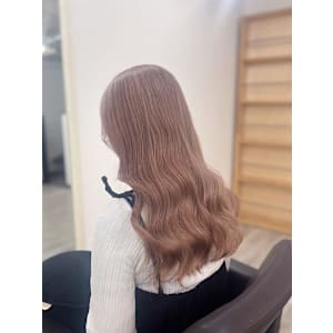 ｜ブリーチ2回 ピンクベージュ｜