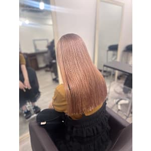 ｜ブリーチ1~2回 ピンクベージュ｜