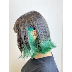 グレーxグリーン