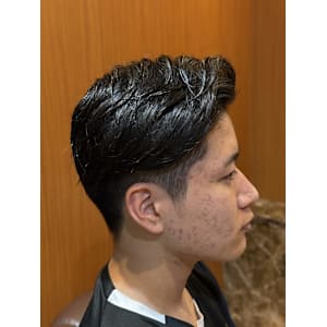 爽やか七三ショート