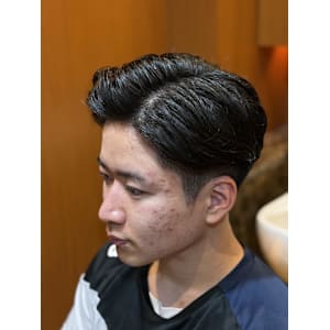 爽やか七三ショート