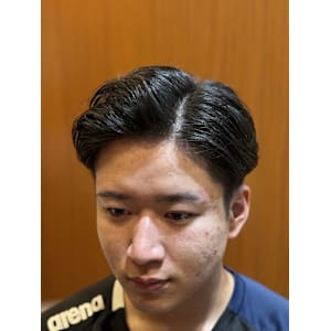 爽やか七三ショート