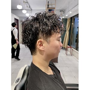 【30代 男性】ロンドンカールウルフ（大宮/バーバー）