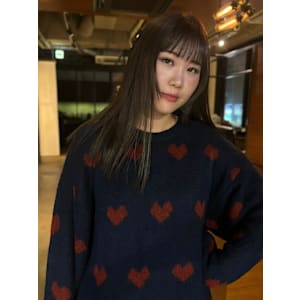 【 セミロングストレート × アッシュカラー 】 浅野美紀