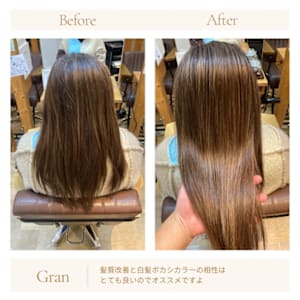 お客様髪質改善データ1591（髪質改善のケアカラー）