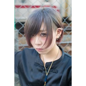 グレージュ×ピンク