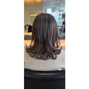 地毛を生かしたハイライト