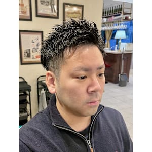【30代 男性】ロンドンスパイキーショート（大宮/バーバー）