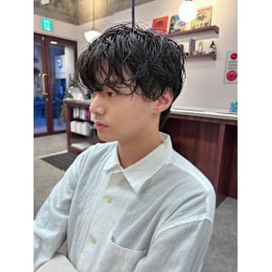 【Look at】クリームパーマニュアンスマッシュ