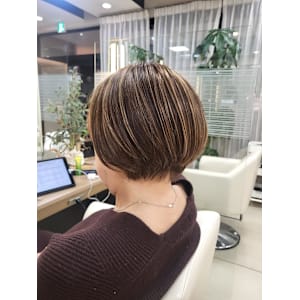 【零也】白髪ぼかしハイライトナチュラル