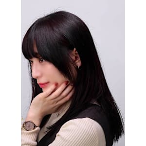 黒髪×フェイスレイヤー☆小顔は顔まわりのレイヤーで決まる