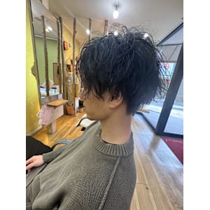 メンズスパイラルパーマデザイン