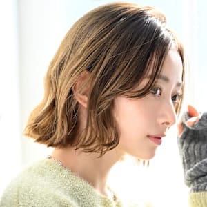 [Inity]マロンベージュ×タッセルボブ[江坂/髪質改善/