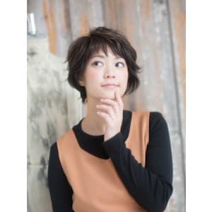 ボリュームアップ！ショートパーマ