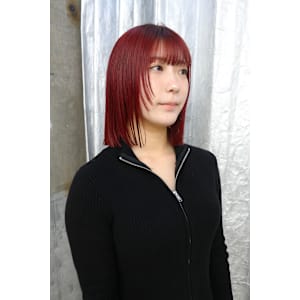 ステップボーンカットボブ/チェリーレッド