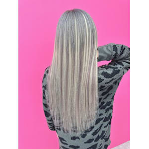 シルバー×ホワイトのMIXバレイヤージュ♪