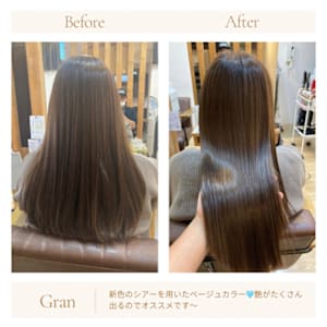 お客様髪質改善データ1595（ライトベージュ）