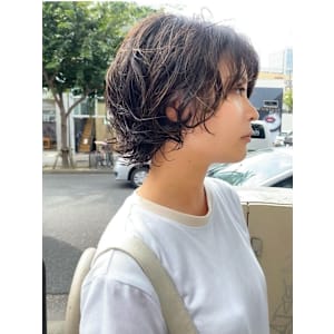 レイヤーボブ×パーマ