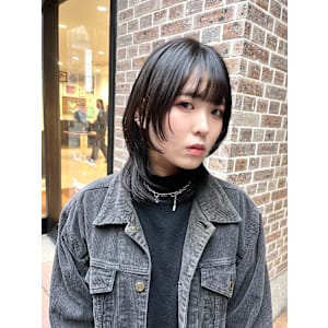 【天神】ウルフレイヤー/レイヤーカット/ダークグレー