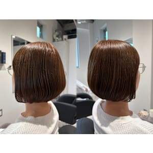 ブリーチ無しの白髪ぼかしカラー【白髪ぼかし/船橋】