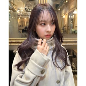 韓国風巻きラベンダーミルクティー姫カットレイヤー2