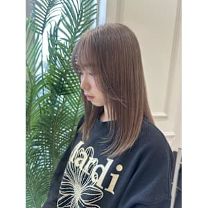 ＊ミルクティーベージュブリーチカラー透明感カラー