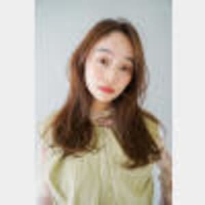 くびレイヤーエモージュ前髪ピンクベージュワンカール/高円寺