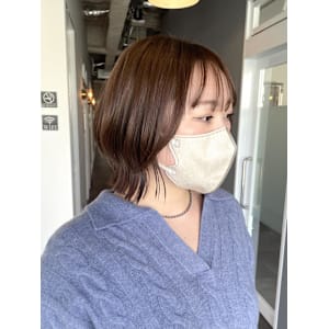 《kitin吉祥寺》レイヤーボブ 透け感ベージュ