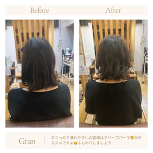 お客様髪質改善データ1611（デザインをパーマする）
