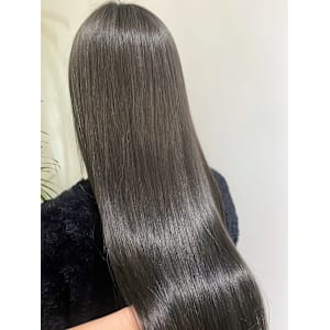 髪質改善　ストレートヘア　サラツヤロング　スーパーロング