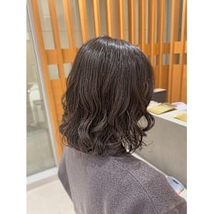 コテ巻き風ボブパーマ