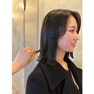 池袋 髪質改善 切りっぱなし ash gray♪