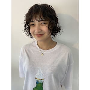 フレンチボブ×ニュアンスパーマ